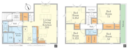  ～House Layout～使いやすい家具の配置や日々の導線をイメージした間取り。毎日の生活が豊かになる、そんな願いを込めた間取りです。