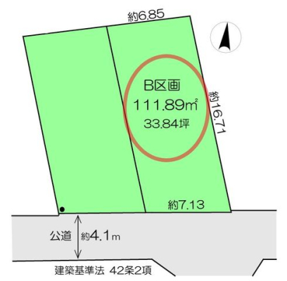 区画図 【区画図】Ｂ区画
