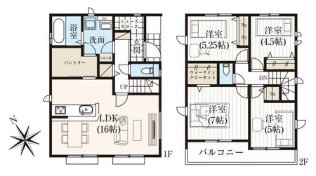  ■家族で過ごすリビングは、ゆったり過ごせる16帖！■カウンターキッチンから家族の顔が見えるので、素敵な家族時間をお過ごしいただけます■ＷＩＣ・ＳＩＣ付きで収納豊富