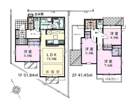  4LDK+カースペース2台分