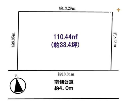 区画図 【建築条件なし！】青空が広がる閑静な1種低層のエリア。閑静な住宅地は、周囲の騒音も少なく、落ち着いた雰囲気です！