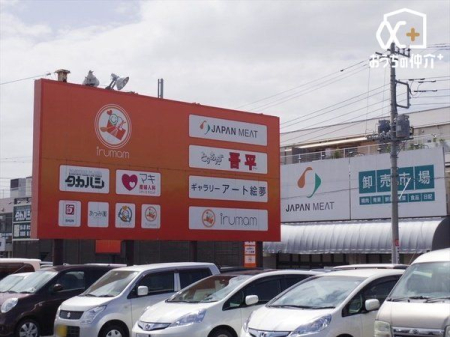 周辺環境 徒歩4分。【ジャパンミート卸売市場入間店】営業時間 10時00分～19時30分　車椅子対応のエレベーター車椅子対応の駐車場・入り口 260m