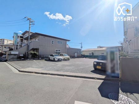 現地土地写真 周辺には高い建物がなく陽当たり良好！