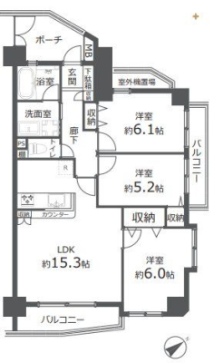  生活至便な３LDKの物件です！