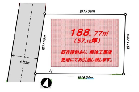 区画図 ●建築条件なしにつき、お好きなハウスメーカーで建築可能です！