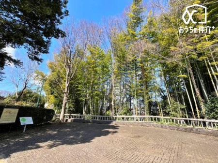 周辺環境 竹林公園 徒歩7分。約2000本の竹が園内に美しく並んでいます！わき水もあり、小川ではちびっ子たちが、ザリガニを捕まえたりして遊んでいます！ 510m