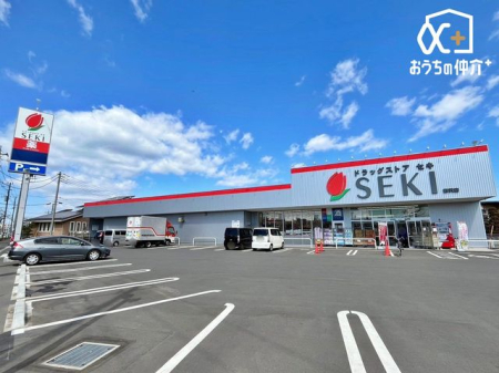 周辺環境 ドラッグストアセキ前沢店 徒歩5分。 370m