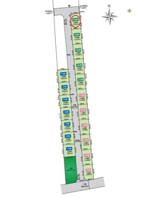 区画図 大型開発分譲地！全18区画！お好きなハウスメーカーで建築可能です