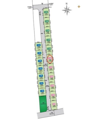 区画図 大型開発分譲地！全18区画！お好きなハウスメーカーで建築可能です
