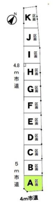 区画図 【A区画】角地で開放感のある立地