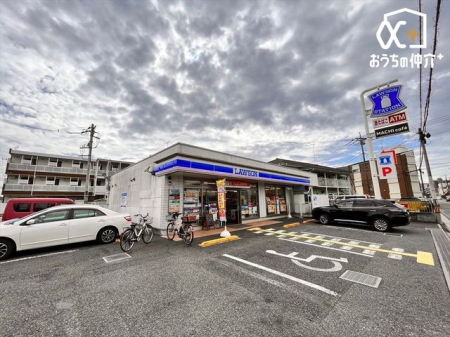 周辺環境 ローソン富士見水谷店 徒歩5分。24時間営業のコンビニエンスストア。 370m