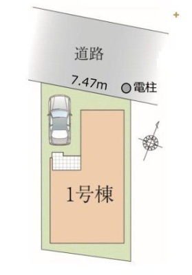 現地外観写真 車通りが少なく小さなお子様がいても安心です！