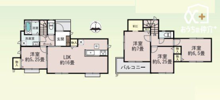  角地につき開放感のあるお住まい