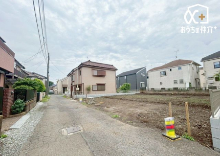 現地外観写真 北側前面道路は４ｍ私道に面しています。