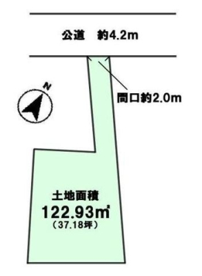 区画図 建築条件なし