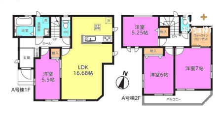  家族団らんの時を過ごす16.68帖のLDK。家族が自然と集まりたくなるような、ゆったりとくつろげる空間です。