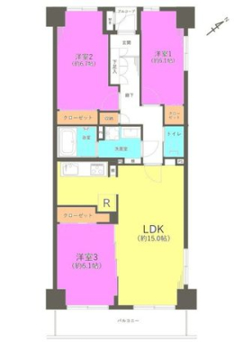  南東角部屋につき日当たり・通風良好です。