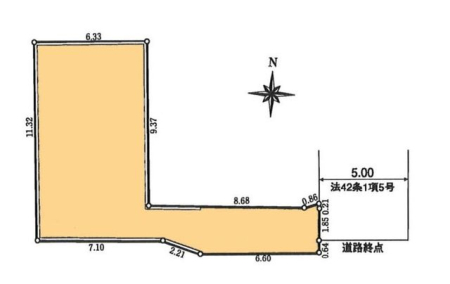 区画図 建築条件なしにつき、お好みのハウスメーカーで希望のマイホームを実現できます！