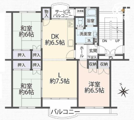  ■全居室6帖以上ゆとりある間取り
