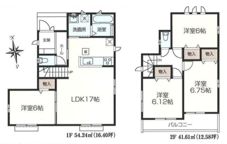 ■南向きの大きな窓からたっぷりと光が差し込む明るく広々とした17帖のLDK■各居室は6帖以上のゆとりある空間で、家具の配置もしやすい室内