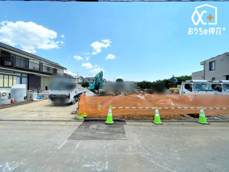 現地土地写真 敷地面積は約33坪～約35坪です