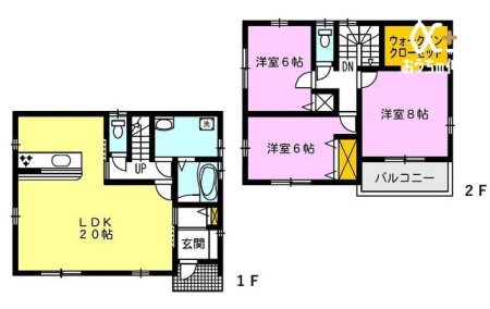 区画図 ■建物価格　1980万円■建物面積　100.20平方メートル（30.25坪）