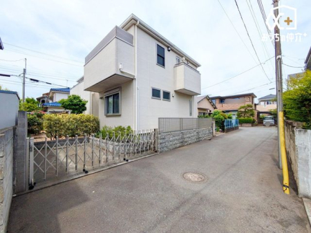 現地土地写真 位置指定道路から見た1号地の様子
