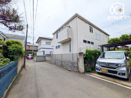 現地土地写真 1号地に面する位置指定道路の様子