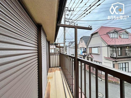 バルコニー 東向きのバルコニーは陽当り良好！