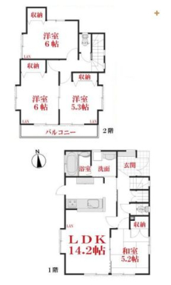  地元工務店が手がけるリノベーション再生住宅！南・西側に建物がないため、陽当たり通風良好！
