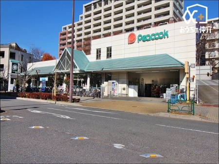 周辺環境 ピーコックストア花小金井店 徒歩11分。 810m