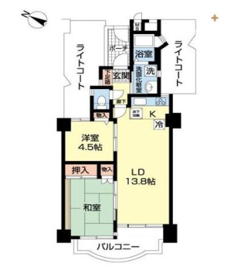  階下を気にしない1階部分！ライトコートがあるため、水周りにも窓があります。南西向きにつき陽当たり良好です！