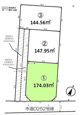 区画図 【1区画】52.64坪あり