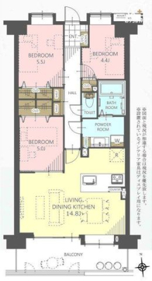  5K̖邢3LDKBVXeLb`◁@Ȃǐݔ[AKȕ炵B