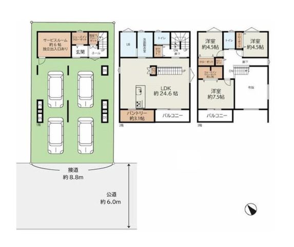  `House Layout`CeAf鐁̃rO͂QŜƂ聡S̃J[Xy[X