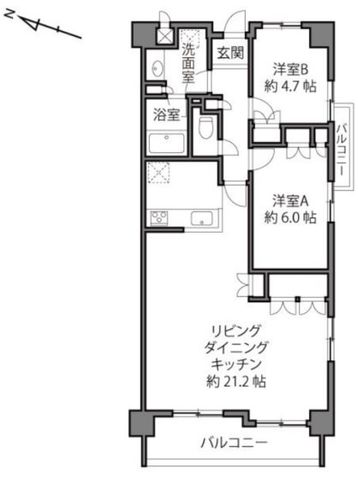  21.2LDK͓쐼Ɠ쓌̓ʍ̌]AzǍDIS[t