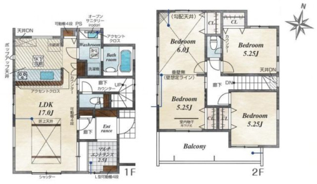  �y1�����z��2�K�m���͉Ƒ��\���ɍ��킹2�����ɕύX�\