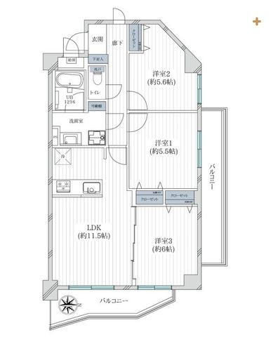  VKtH[ςYȂŐVX^[gƑW11.5LDKSŒʕǍD