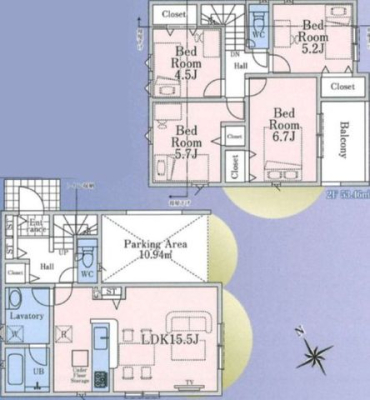  4LDK�{�J�[�X�y�[�X�P��