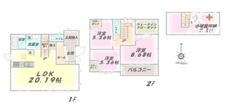  3SLDK�B���r���O��20���A���������[�t��