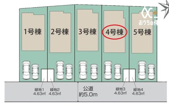 ���̑� �T�����̂Ȃ��̂S�����ɂȂ�܂��B��r�I�A���w�Z�̖呤�ɋ߂������ɂȂ�܂��B