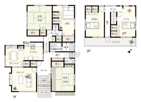  �`House Layout�`�쓌���H�ɖʂ������̌����������݁A�����������邭�Ȃ�܂��B���ʂ����ǂ��A�C�����悭�����ł��܂��B