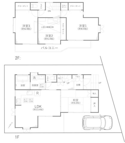  4LDK�{�J�[�X�y�[�X�P�䕪