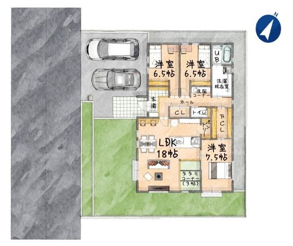  ��Ƃ��68�ؕ~�n�Ɍ��A�J���I�ȕ����̂��Z�܂��ł��B