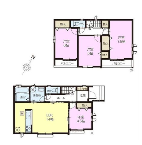  4LDK�{�J�[�X�y�[�X2��@2�K�����e6���ȏ�