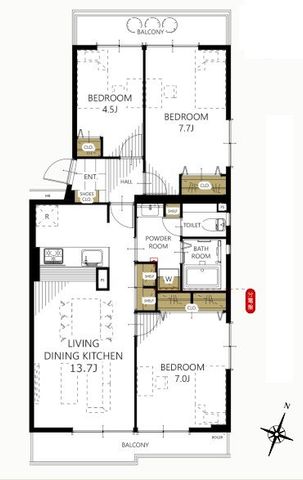  ��Ƃ�̂���3LDK�̊Ԏ��