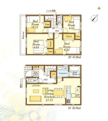  �Ƒ��c���̎����߂���17.7����LDK�B�Ƒ������R�ƏW�܂肽���Ȃ�悤�ȁA�������Ƃ��낰���Ԃł��B