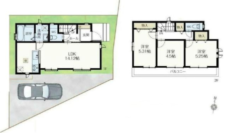  3LDK�{�J�[�X�y�[�X