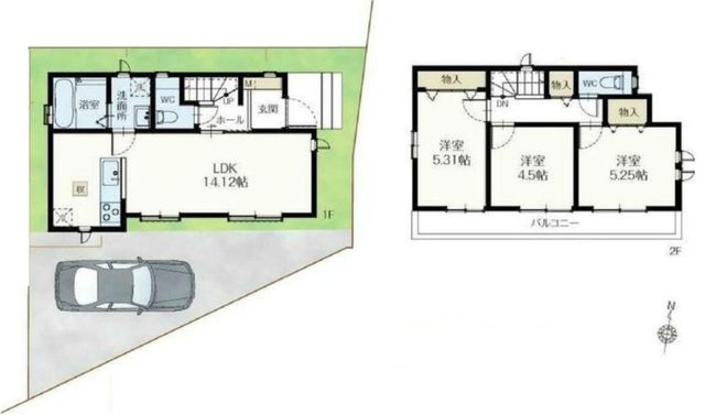  3LDK�{�J�[�X�y�[�X