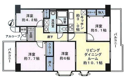  ���S�������[�t��4LDK